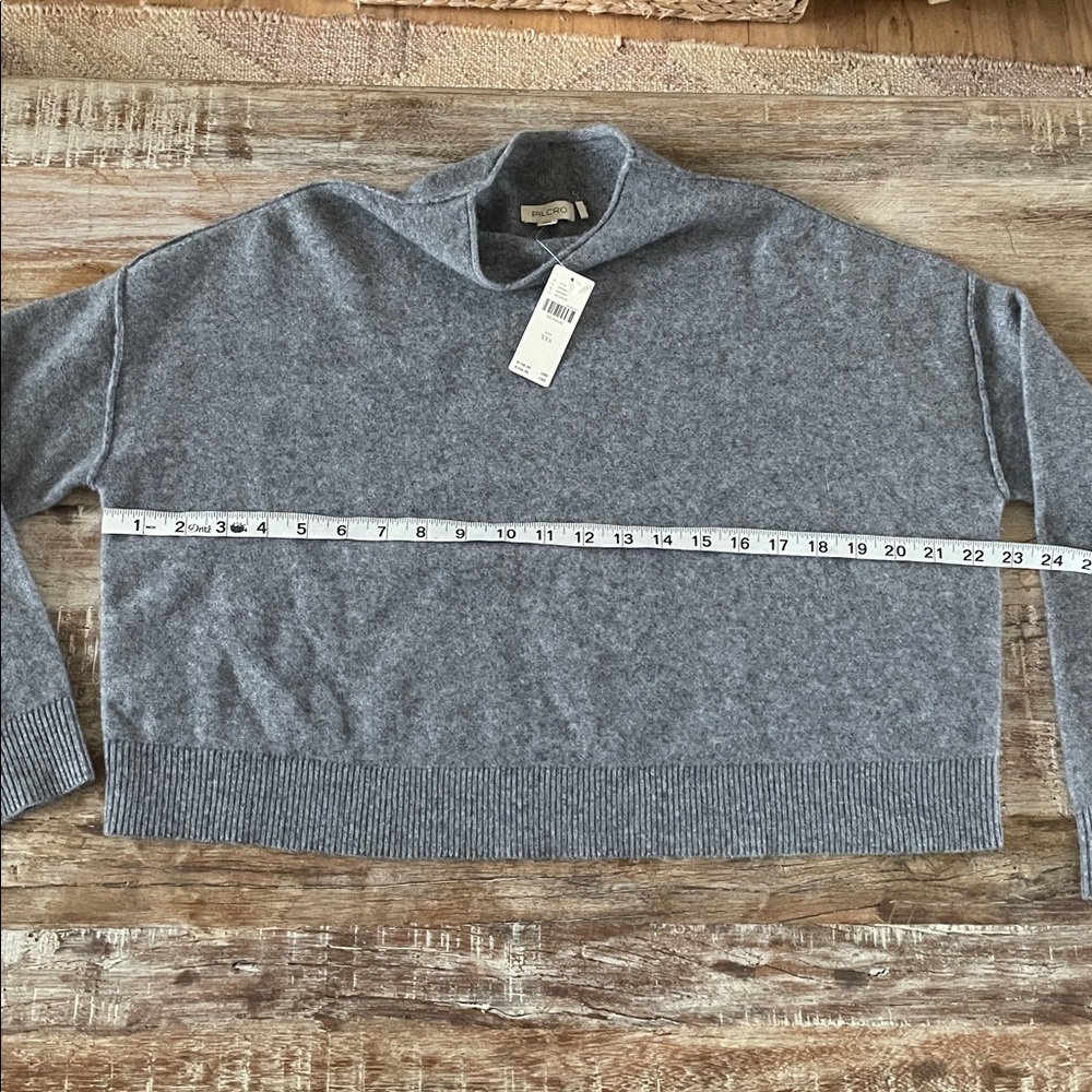 New Anthropologie Alani mock neck cashmere sweater - Picture 6 of 11